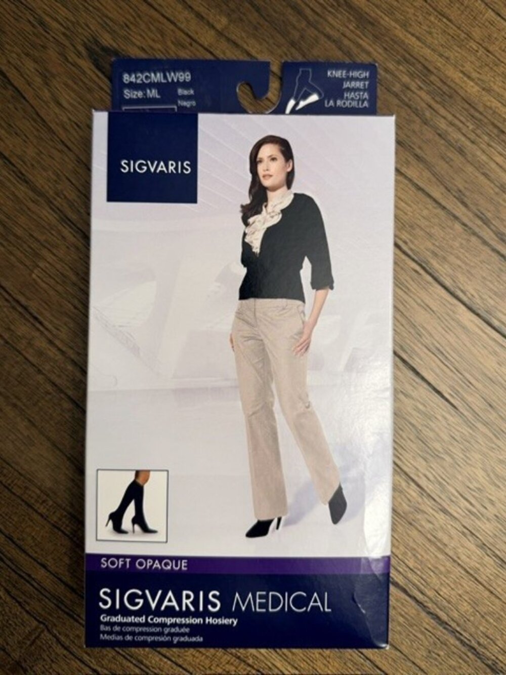 SIGVARIS Soft Opaque (Series 840) knee-high Compression Hosiery